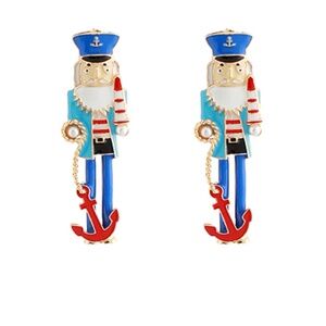 Christmas Nut Cracker & Anchor Earrings